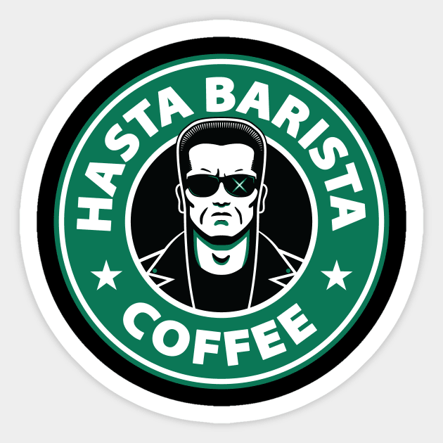 Hasta Barista, Baby Sticker by DCLawrenceUK